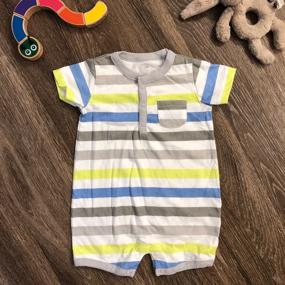 Carter’s Striped Baby Short Sleeve Romper